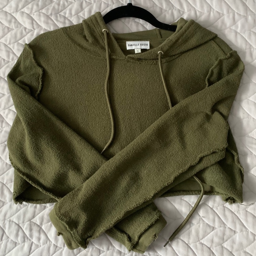 Danielle Guizio Cropped Hoodie